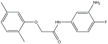 N-(3-amino-4-fluorophenyl)-2-(2,5-dimethylphenoxy)acetamide 结构式