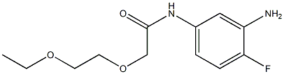 N-(3-amino-4-fluorophenyl)-2-(2-ethoxyethoxy)acetamide 结构式