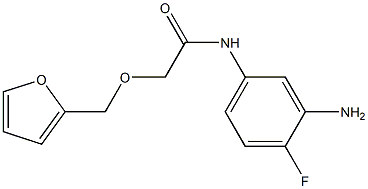 N-(3-amino-4-fluorophenyl)-2-(2-furylmethoxy)acetamide Structure