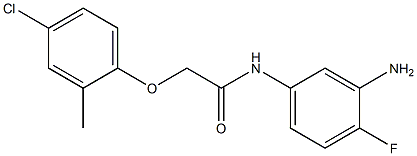 N-(3-amino-4-fluorophenyl)-2-(4-chloro-2-methylphenoxy)acetamide Struktur
