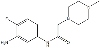 N-(3-amino-4-fluorophenyl)-2-(4-methylpiperazin-1-yl)acetamide Struktur