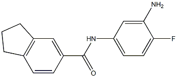 N-(3-amino-4-fluorophenyl)-2,3-dihydro-1H-indene-5-carboxamide