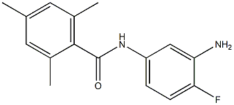 N-(3-amino-4-fluorophenyl)-2,4,6-trimethylbenzamide 化学構造式