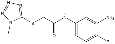 N-(3-amino-4-fluorophenyl)-2-[(1-methyl-1H-1,2,3,4-tetrazol-5-yl)sulfanyl]acetamide Structure