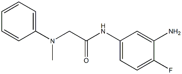N-(3-amino-4-fluorophenyl)-2-[methyl(phenyl)amino]acetamide Structure