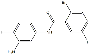 N-(3-amino-4-fluorophenyl)-2-bromo-5-fluorobenzamide Structure