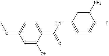 N-(3-amino-4-fluorophenyl)-2-hydroxy-4-methoxybenzamide 结构式