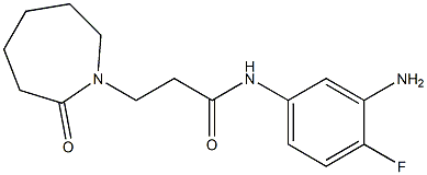 N-(3-amino-4-fluorophenyl)-3-(2-oxoazepan-1-yl)propanamide Structure