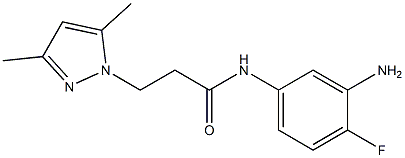 N-(3-amino-4-fluorophenyl)-3-(3,5-dimethyl-1H-pyrazol-1-yl)propanamide