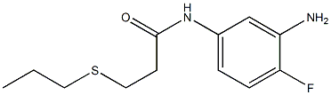 N-(3-amino-4-fluorophenyl)-3-(propylsulfanyl)propanamide