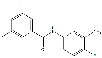 N-(3-amino-4-fluorophenyl)-3,5-dimethylbenzamide Struktur