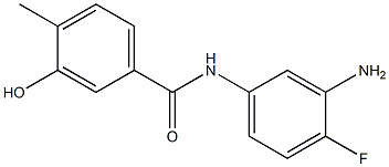 N-(3-amino-4-fluorophenyl)-3-hydroxy-4-methylbenzamide Struktur