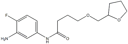 N-(3-amino-4-fluorophenyl)-4-(oxolan-2-ylmethoxy)butanamide Structure