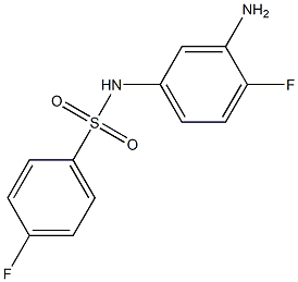 N-(3-amino-4-fluorophenyl)-4-fluorobenzenesulfonamide Structure