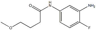 N-(3-amino-4-fluorophenyl)-4-methoxybutanamide 结构式