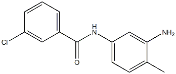 N-(3-amino-4-methylphenyl)-3-chlorobenzamide 结构式