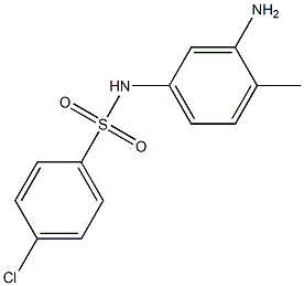 N-(3-amino-4-methylphenyl)-4-chlorobenzenesulfonamide Structure