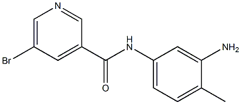 N-(3-amino-4-methylphenyl)-5-bromopyridine-3-carboxamide Structure