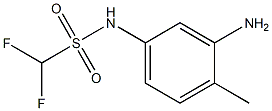 N-(3-amino-4-methylphenyl)difluoromethanesulfonamide 化学構造式