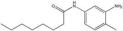 N-(3-amino-4-methylphenyl)octanamide 化学構造式