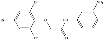 N-(3-aminophenyl)-2-(2,4,6-tribromophenoxy)acetamide Structure