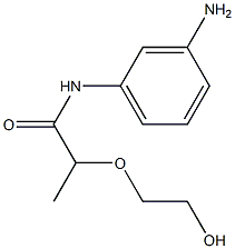 N-(3-aminophenyl)-2-(2-hydroxyethoxy)propanamide Structure