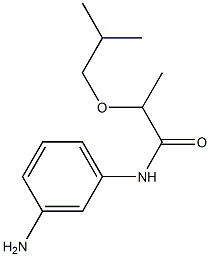 N-(3-aminophenyl)-2-(2-methylpropoxy)propanamide 结构式