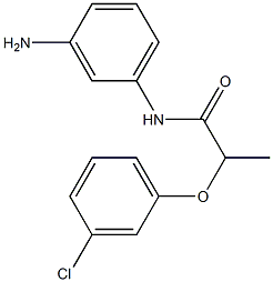 N-(3-aminophenyl)-2-(3-chlorophenoxy)propanamide 化学構造式