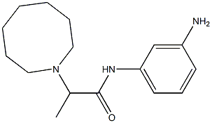 N-(3-aminophenyl)-2-(azocan-1-yl)propanamide 结构式