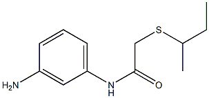 N-(3-aminophenyl)-2-(butan-2-ylsulfanyl)acetamide Struktur