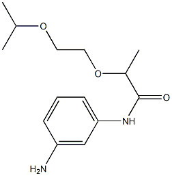 N-(3-aminophenyl)-2-[2-(propan-2-yloxy)ethoxy]propanamide Struktur