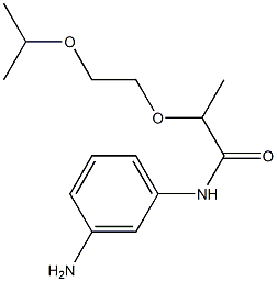 N-(3-aminophenyl)-2-[2-(propan-2-yloxy)ethoxy]propanamide 化学構造式