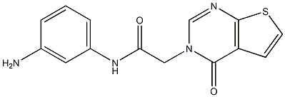 N-(3-aminophenyl)-2-{4-oxo-3H,4H-thieno[2,3-d]pyrimidin-3-yl}acetamide|