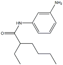 N-(3-aminophenyl)-2-ethylhexanamide 化学構造式