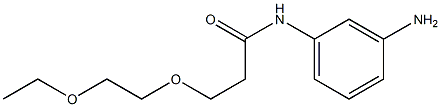N-(3-aminophenyl)-3-(2-ethoxyethoxy)propanamide Structure