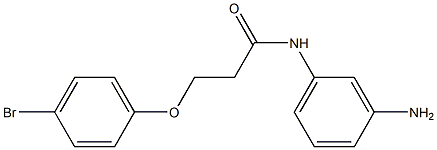 N-(3-aminophenyl)-3-(4-bromophenoxy)propanamide Struktur