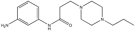 N-(3-aminophenyl)-3-(4-propylpiperazin-1-yl)propanamide