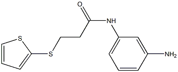 N-(3-aminophenyl)-3-(thiophen-2-ylsulfanyl)propanamide Structure