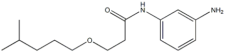 N-(3-aminophenyl)-3-[(4-methylpentyl)oxy]propanamide Structure