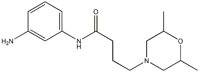 N-(3-aminophenyl)-4-(2,6-dimethylmorpholin-4-yl)butanamide Struktur