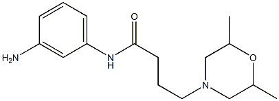 N-(3-aminophenyl)-4-(2,6-dimethylmorpholin-4-yl)butanamide|