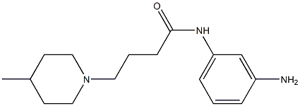 N-(3-aminophenyl)-4-(4-methylpiperidin-1-yl)butanamide Struktur