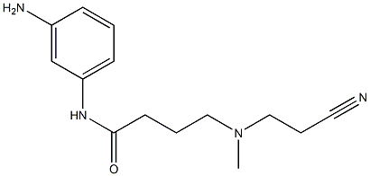 N-(3-aminophenyl)-4-[(2-cyanoethyl)(methyl)amino]butanamide Structure