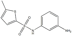 N-(3-aminophenyl)-5-methylthiophene-2-sulfonamide Structure