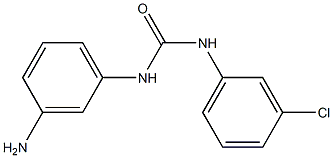 N-(3-aminophenyl)-N'-(3-chlorophenyl)urea,,结构式