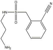 N-(3-aminopropyl)(2-cyanophenyl)methanesulfonamide Struktur