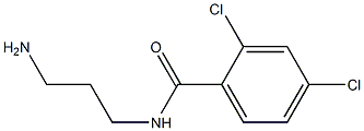 N-(3-aminopropyl)-2,4-dichlorobenzamide 结构式