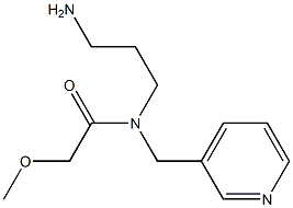 N-(3-aminopropyl)-2-methoxy-N-(pyridin-3-ylmethyl)acetamide Structure