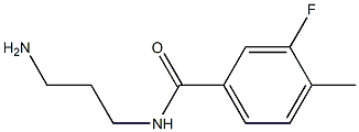 N-(3-aminopropyl)-3-fluoro-4-methylbenzamide Structure