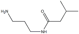 N-(3-aminopropyl)-3-methylbutanamide 结构式